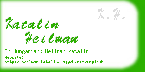 katalin heilman business card